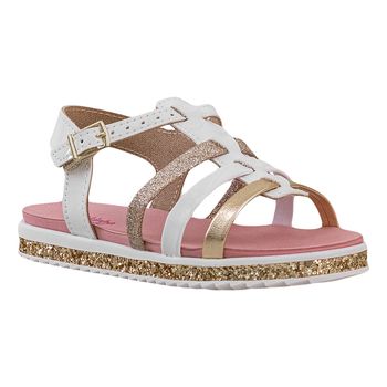 Sandalia-Branco-e-Dourado-Kids-Multiplas-Tiras-|-Molekinha-Tamanho--23---Cor--BRANCO-0